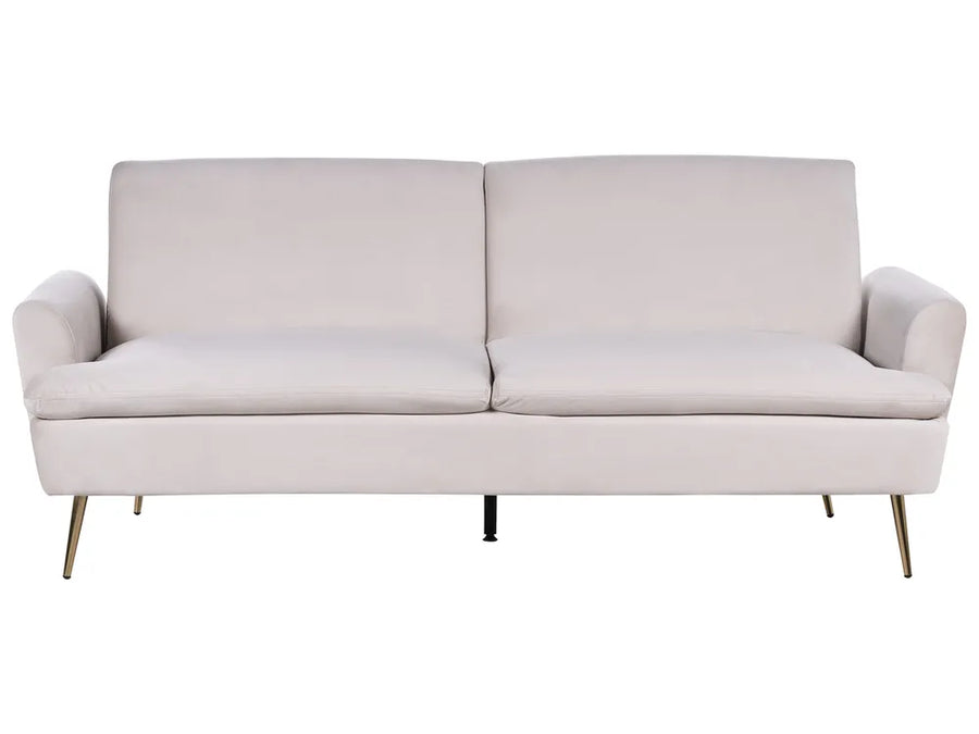 Beige sofa on a white background