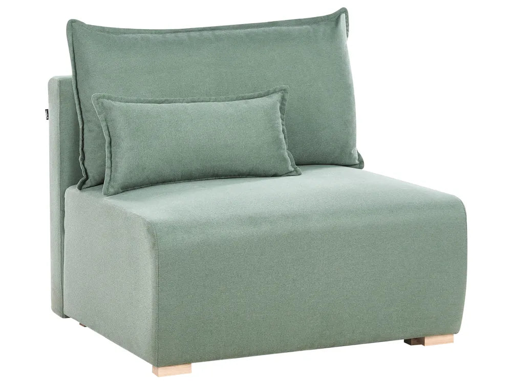 Modular Corner Sofa Fabric Light Green Left Hand Averni
