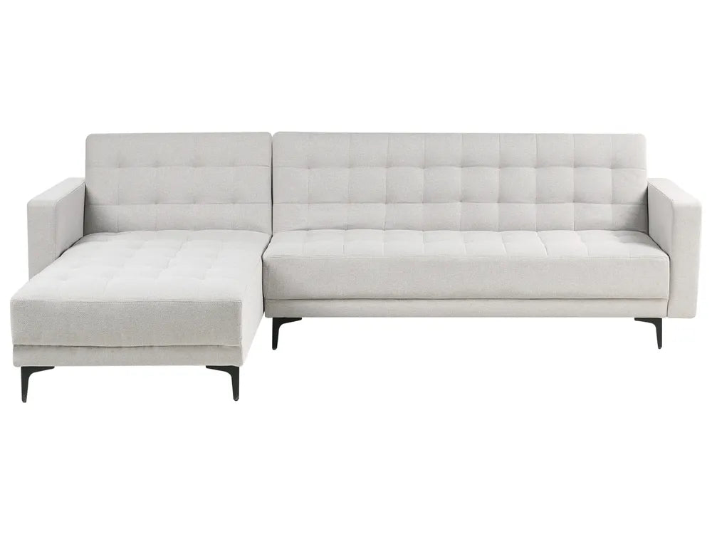 Gray sectional sofa on a white background