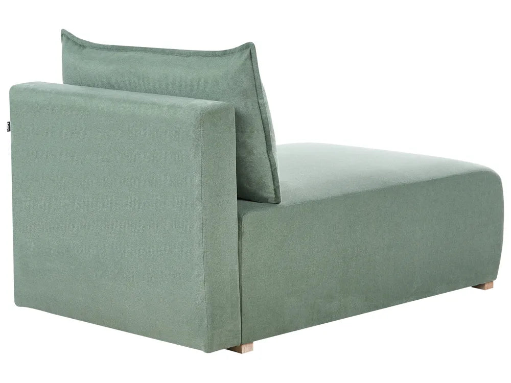 Modular Corner Sofa Fabric Light Green Left Hand Averni