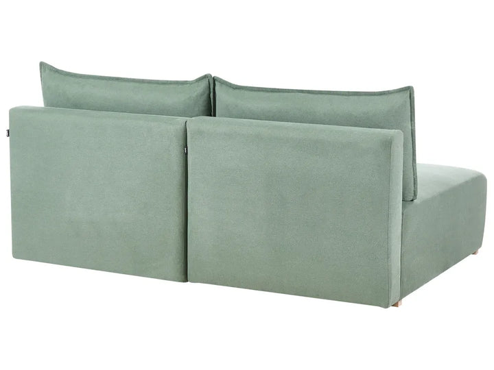 Modular Corner Sofa Fabric Light Green Left Hand Averni