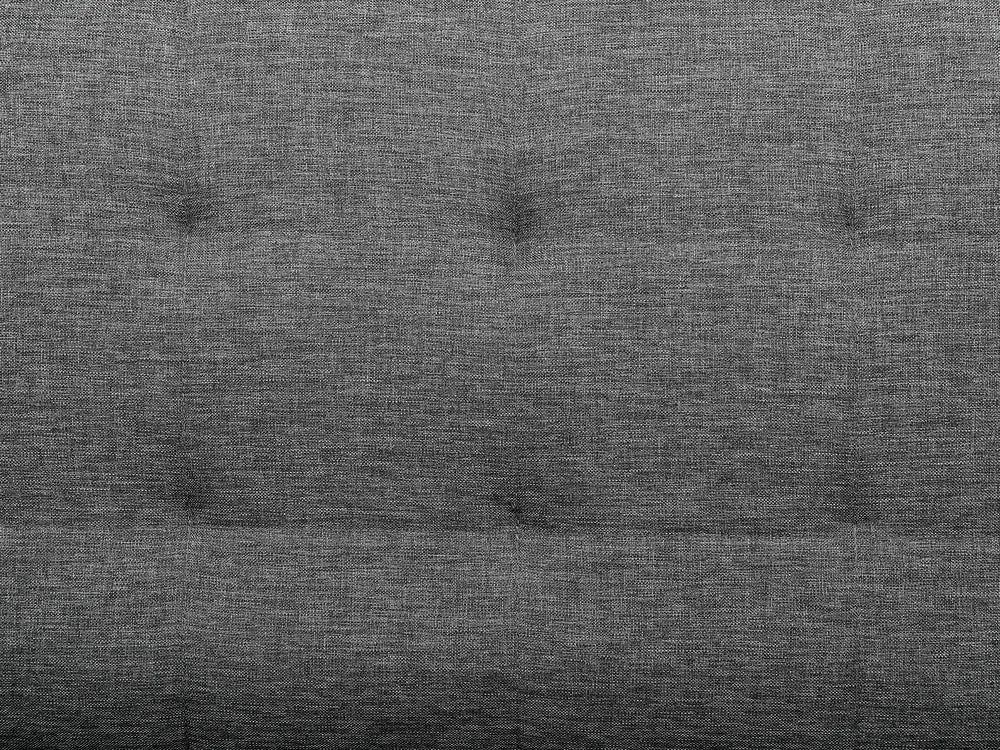 Sofa Bed 3 Seater Fabric Dark Grey Viradis