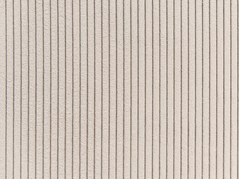 Corner Sofa 4 Seater Corduroy Beige Left Hand Shayle