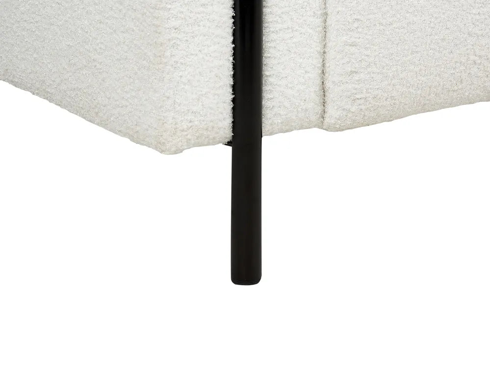 Sofa 3 Seater Boucle White Annora