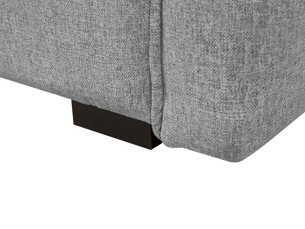 Sofa Bed 3 Seater Fabric Light Grey with Storage Charleah