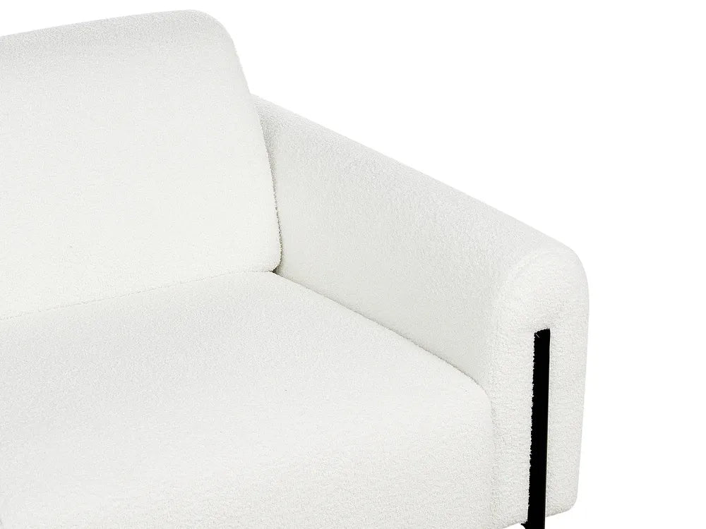 Sofa 3 Seater Boucle White Annora