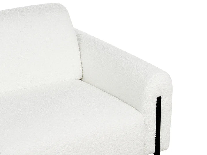 Sofa 3 Seater Boucle White Annora