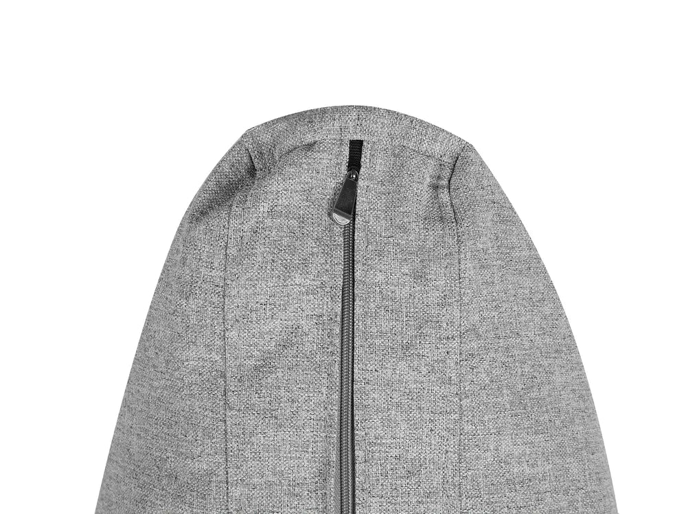 Sofa Bed 3 Seater Fabric Light Grey with Storage Charleah