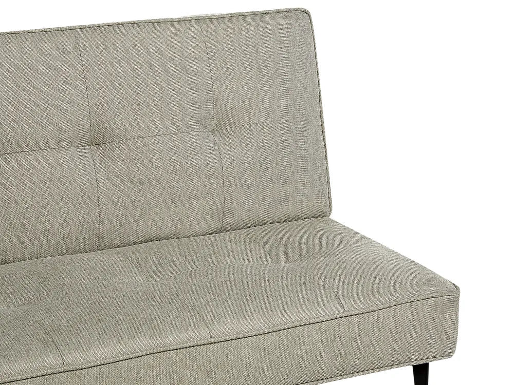 Sofa Bed 3 Seater Fabric Light Green Atiye