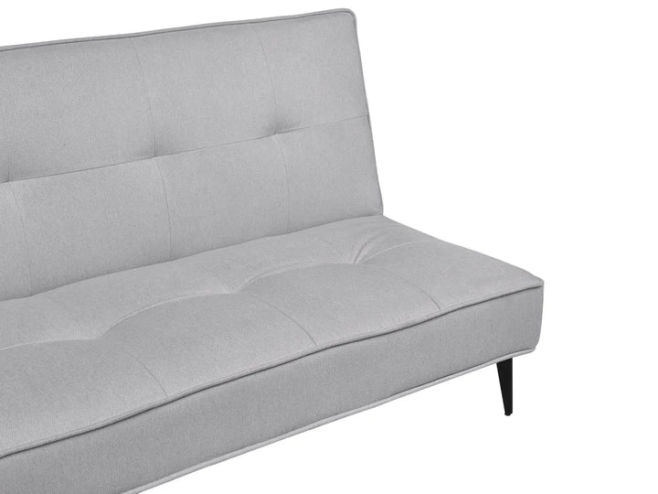 Sofa Bed 3 Seater Fabric Light Grey Atiye