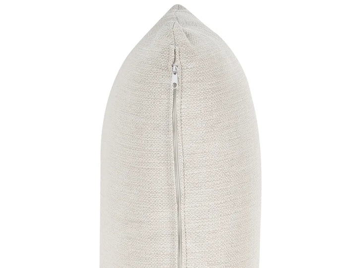 Sofa 3 Seater Fabric Off-White with Ottoman Macalla