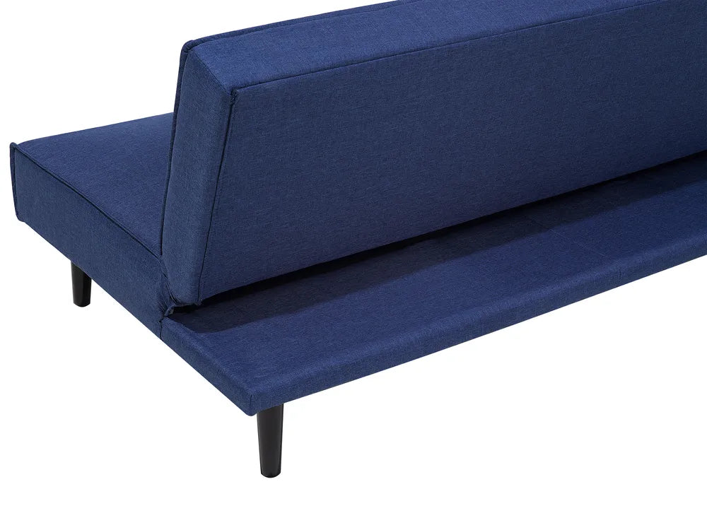 Sofa Bed 3 Seater Fabric Navy Blue Camen