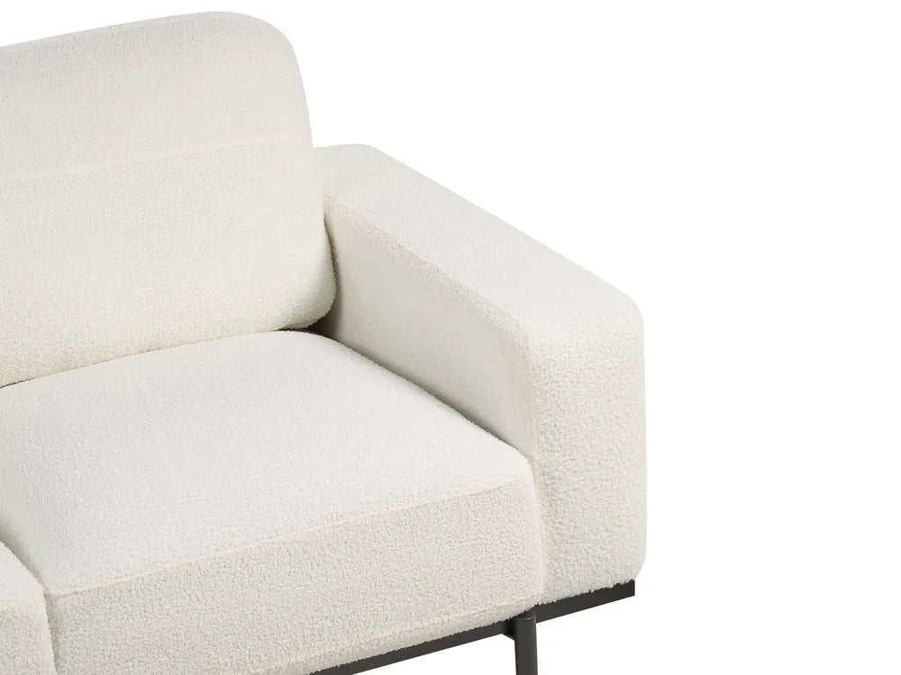 Sofa 3 Seater Boucle Off-White Jarrow