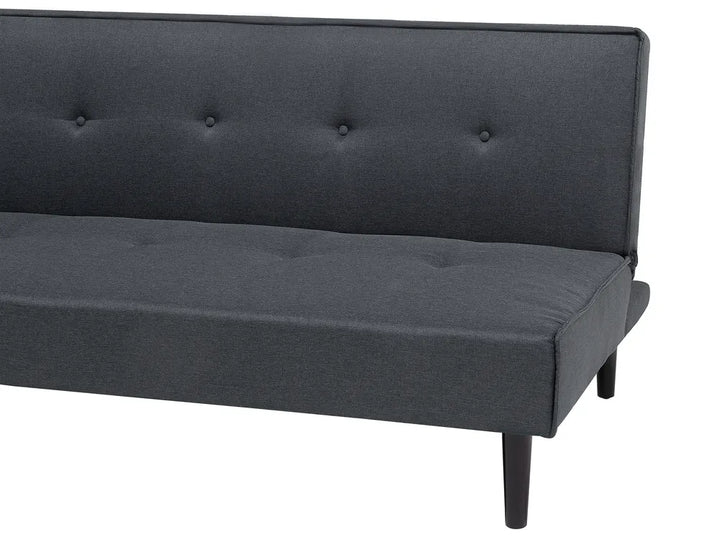 Sofa Bed 3 Seater Fabric Dark Grey Camen