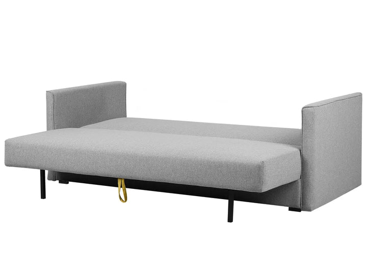 Sofa Bed 3 Seater Fabric Light Grey with Storage Charleah