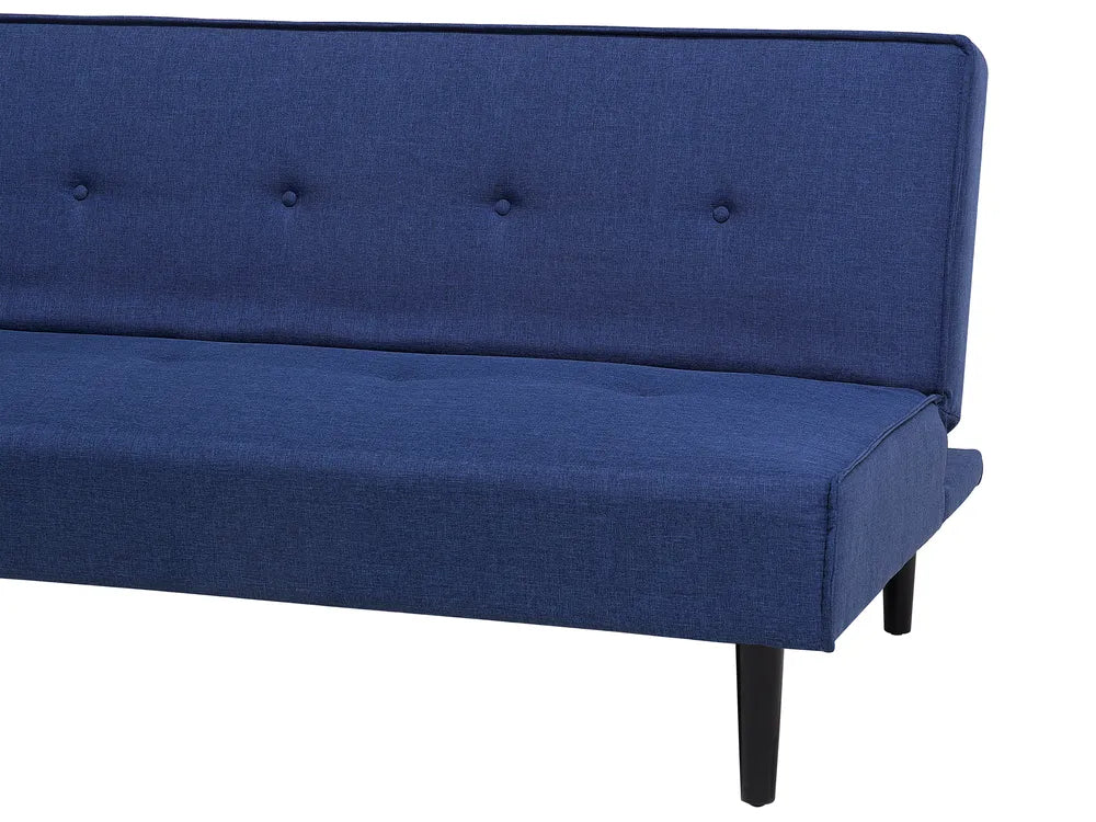 Sofa Bed 3 Seater Fabric Navy Blue Camen