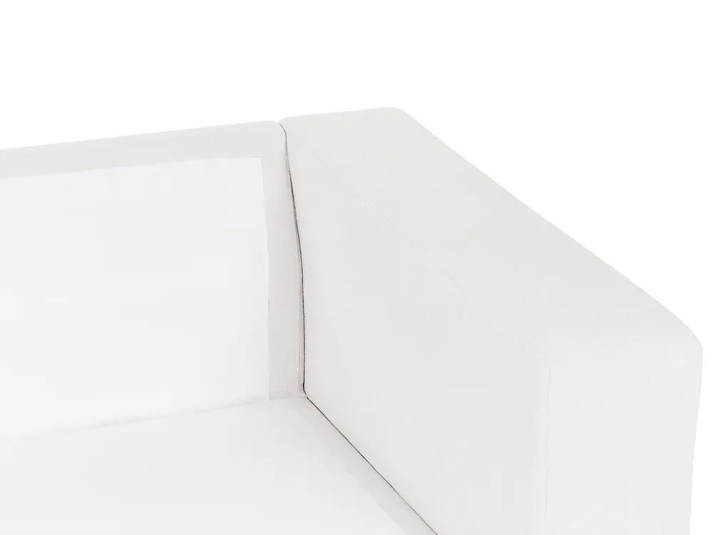 Corner Sofa 4 Seater Fabric Off-White Left Hand Vardie