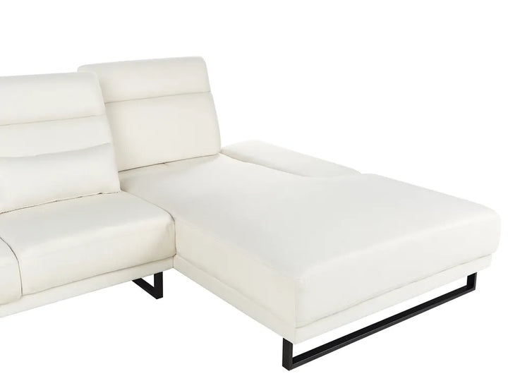Corner Sofa 4 Seater Fabric Off-White Left Hand Ninja