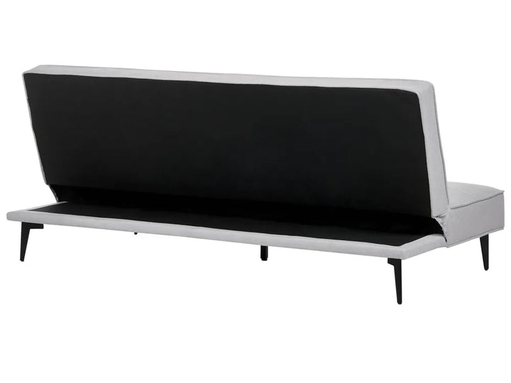 Sofa Bed 3 Seater Fabric Light Grey Atiye