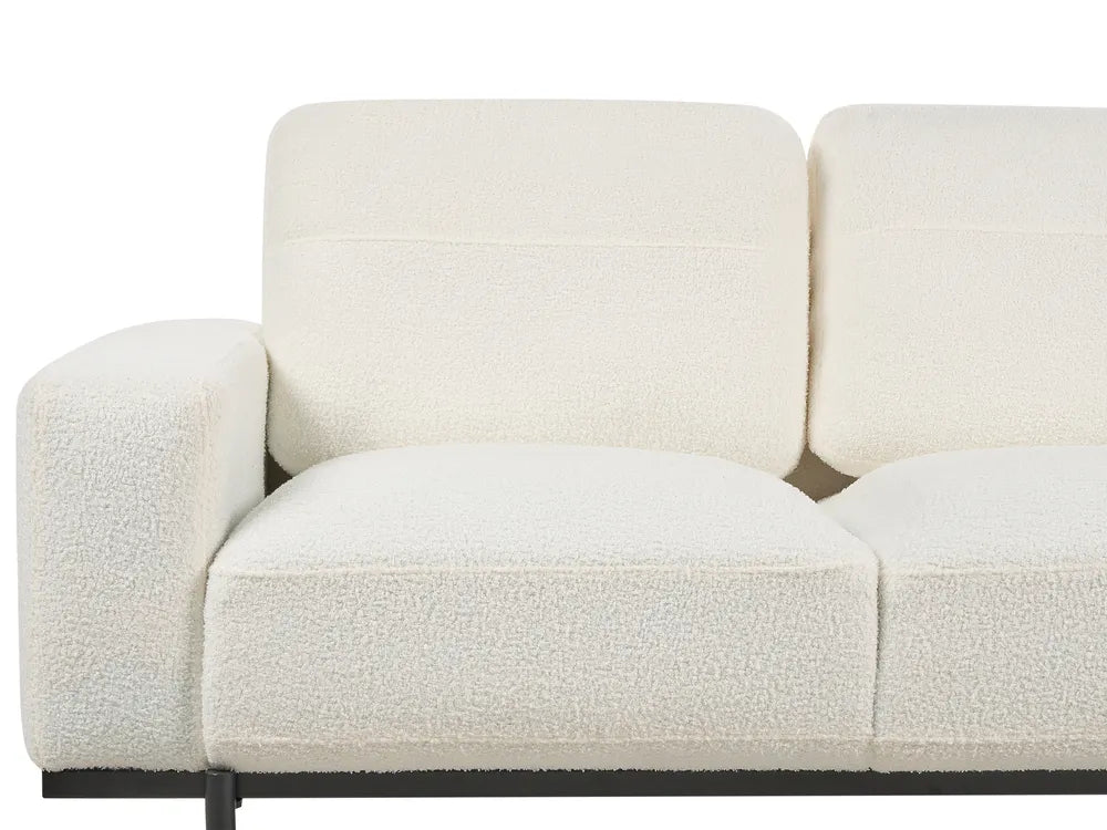 Sofa 3 Seater Boucle Off-White Jarrow