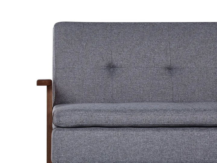 Sofa Bed 3 Seater Fabric Grey Dulvert