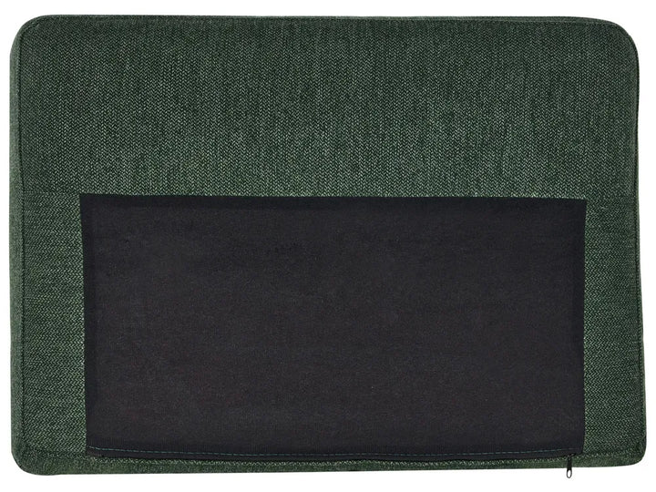 Corner Sofa 4 Seater Fabric Dark Green Left Hand Shayle