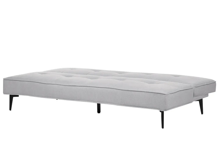 Sofa Bed 3 Seater Fabric Light Grey Atiye