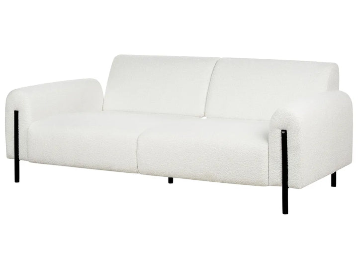 Sofa 3 Seater Boucle White Annora