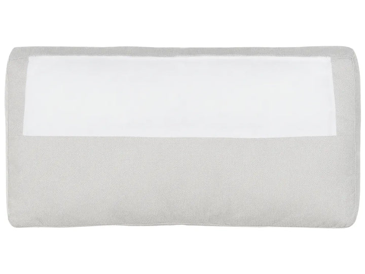 Corner Sofa 4 Seater Fabric Light Grey Left Hand Vardie