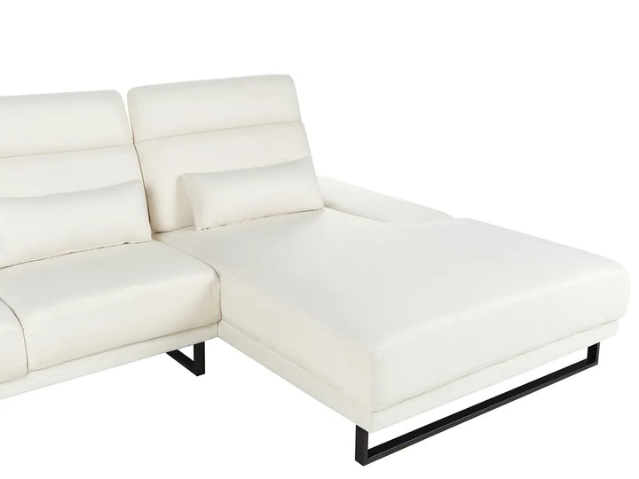 Corner Sofa 4 Seater Fabric Off-White Left Hand Ninja