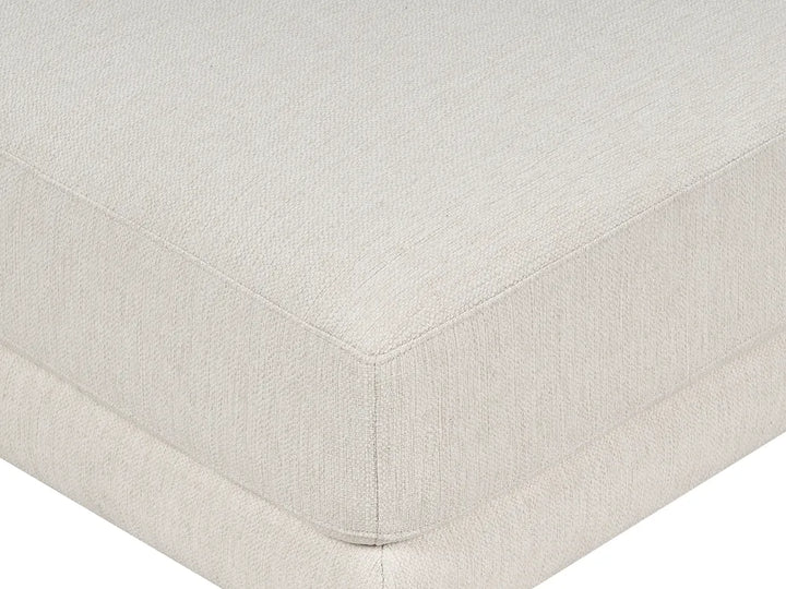 Sofa 3 Seater Fabric Off-White with Ottoman Macalla