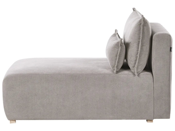 Modular Corner Sofa Fabric Grey Left Hand Averni