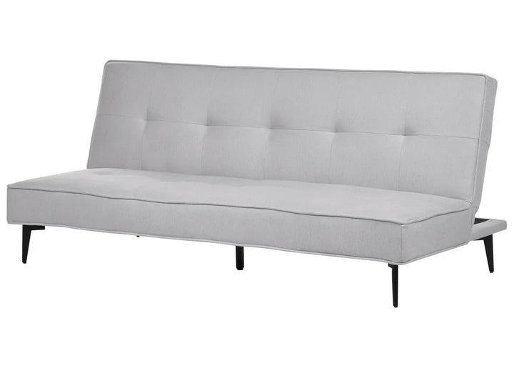 Sofa Bed 3 Seater Fabric Light Grey Atiye