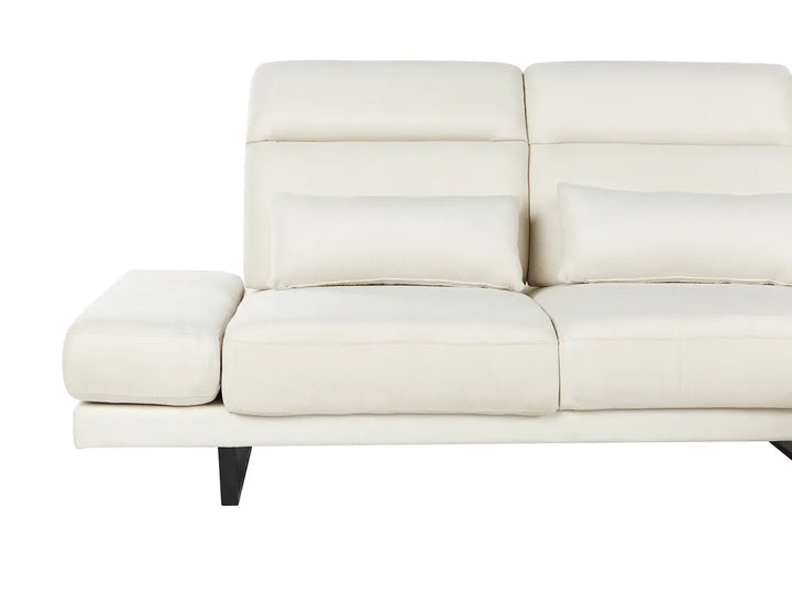 Corner Sofa 4 Seater Fabric Off-White Left Hand Ninja