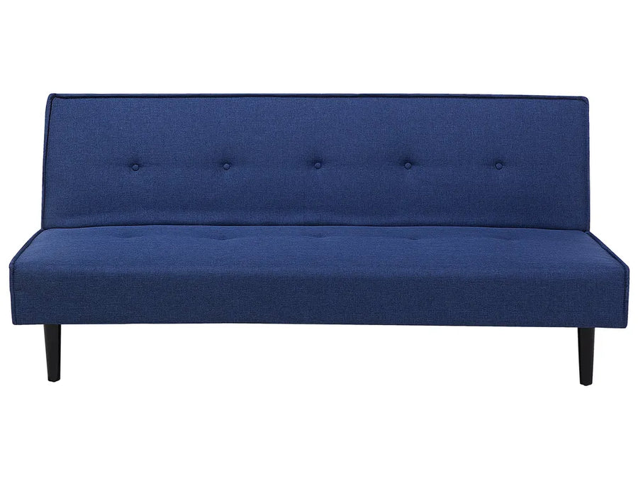 navy blue fabric three seater sofa bed for versatile seating and sleeping