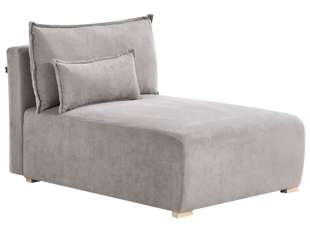 Modular Corner Sofa Fabric Grey Left Hand Averni