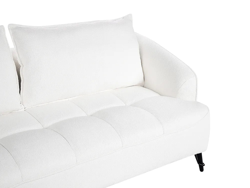Sofa 3 Seater Boucle White Adame