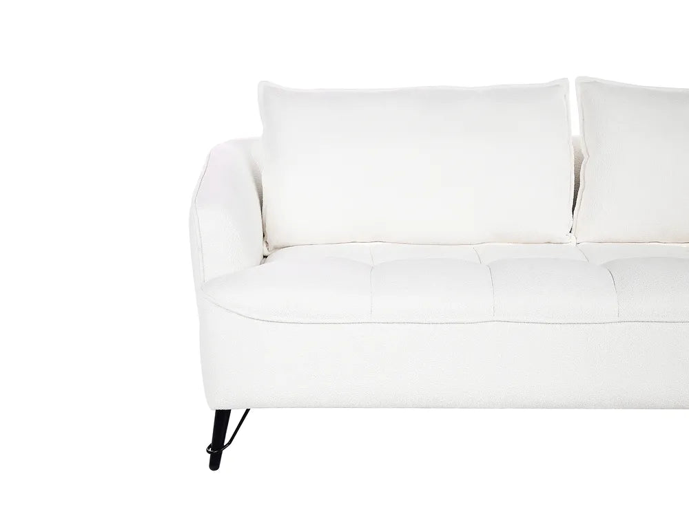 Sofa 3 Seater Boucle White Adame