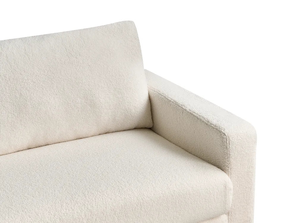 Sofa 3 Seater Boucle White Deavan