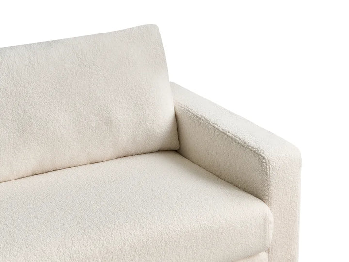 Sofa 3 Seater Boucle White Deavan