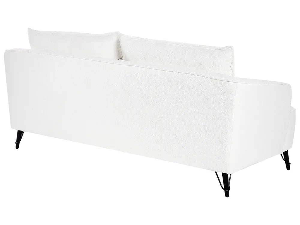 Sofa 3 Seater Boucle White Adame