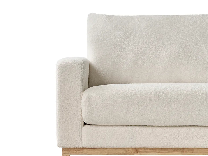 Sofa 3 Seater Boucle White Deavan