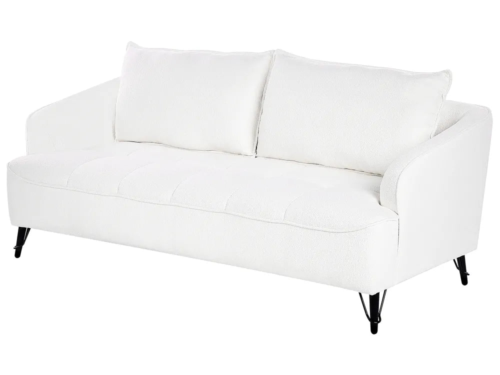 Sofa 3 Seater Boucle White Adame