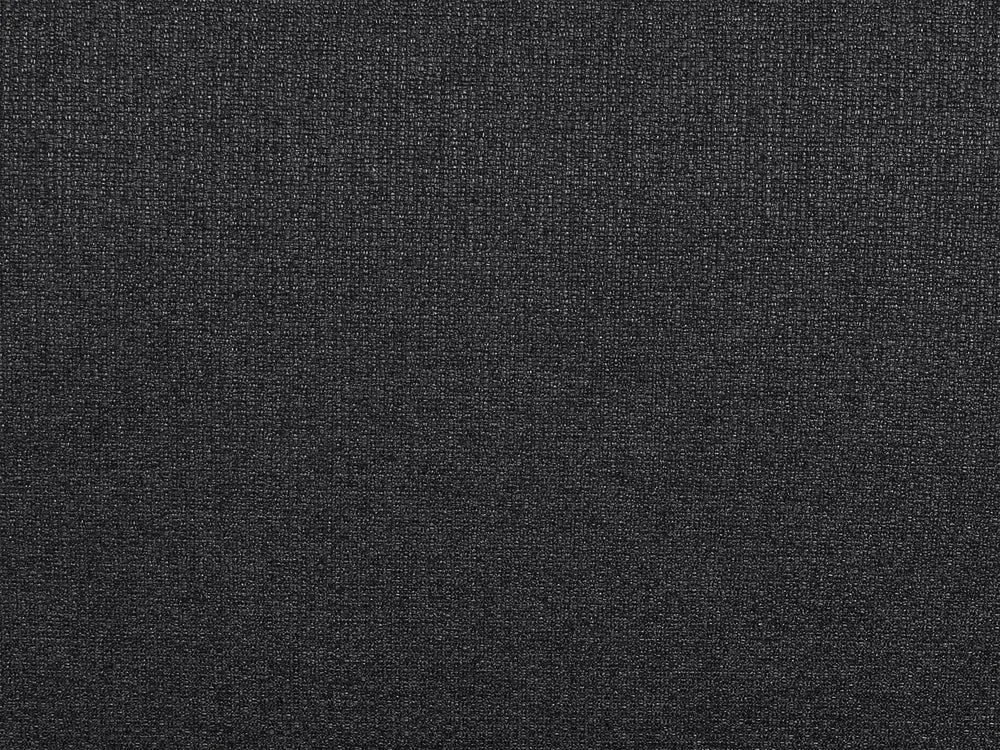 Sofa 3 Seater Fabric Black with Tables Quiniya