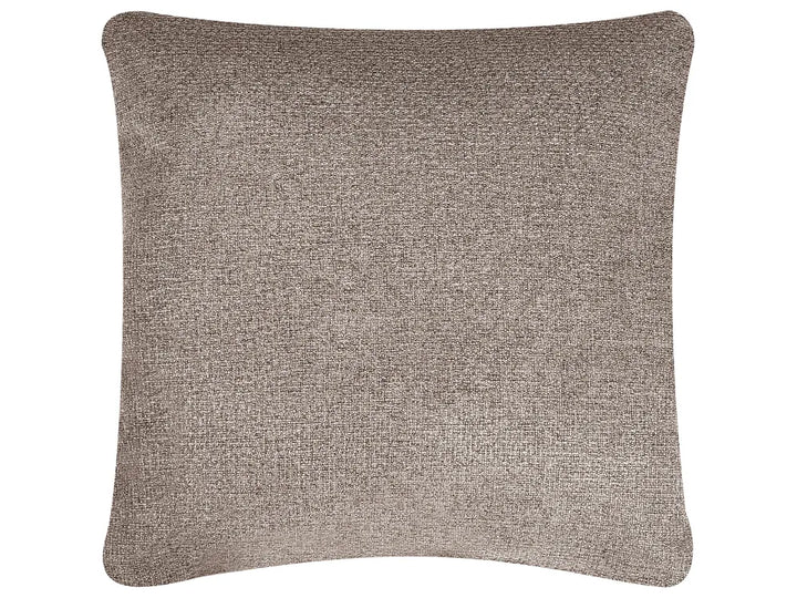 Sofa 3 Seater Fabric Light Brown with Tables Quiniya