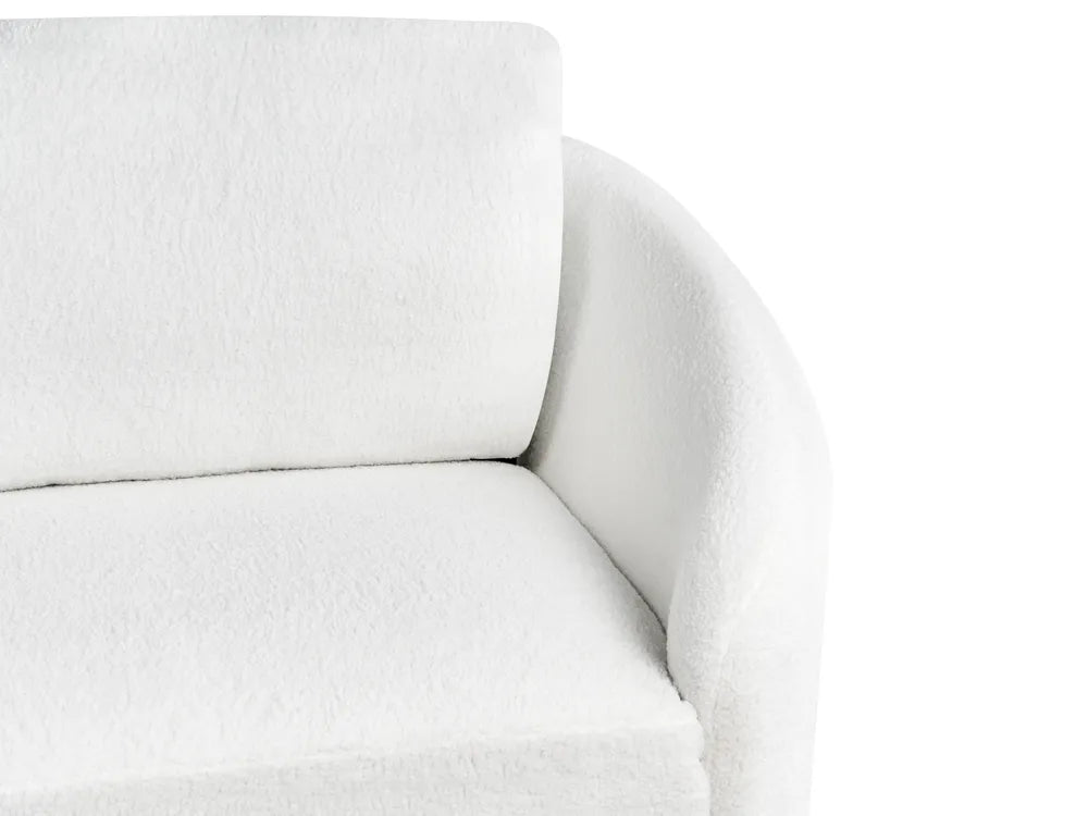 Sofa 3 Seater Boucle White Deondry