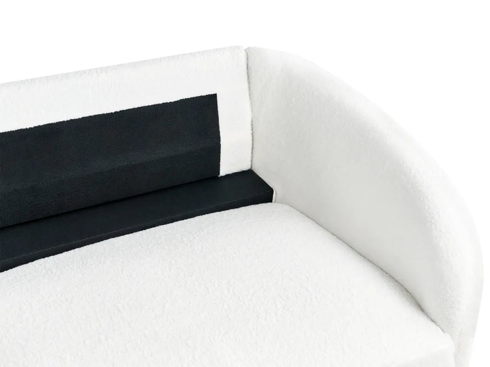 Sofa 3 Seater Boucle White Deondry