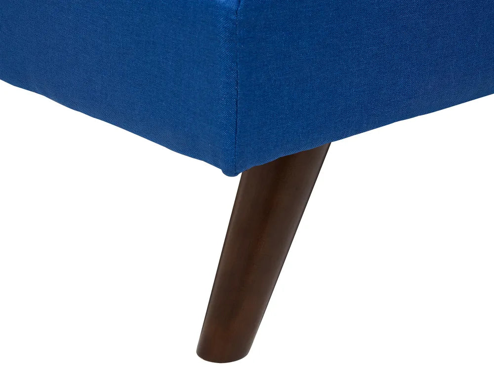 Sofa Bed 3 Seater Fabric Navy Blue Laffey