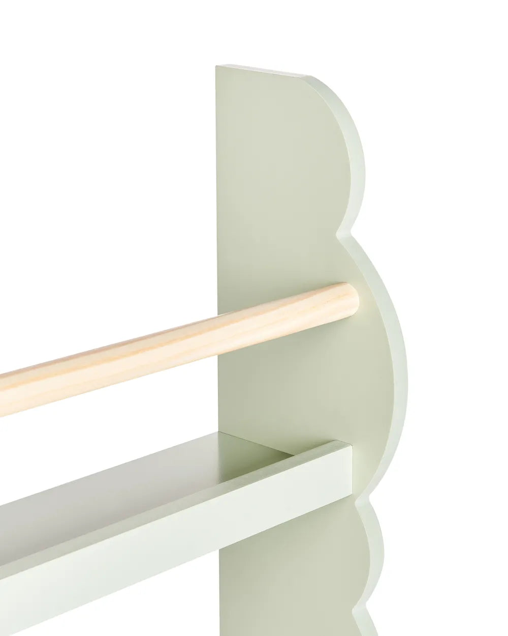 Wall Bookshelf  80 cm Light Green Hartleigh