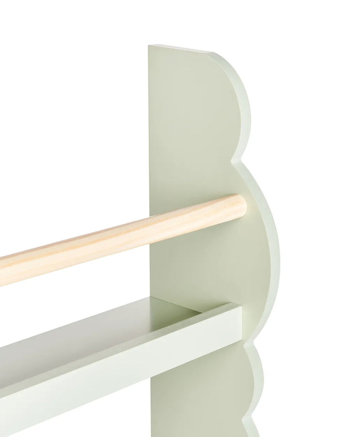 Wall Bookshelf  80 cm Light Green Hartleigh